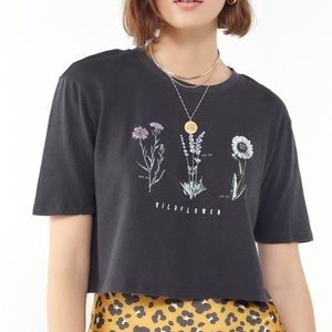 Urban outfitters embroidered wildflower top